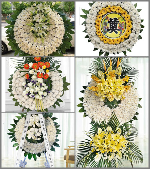 广东肇庆市怀集县蓝钟镇佛甘村花圈速递
